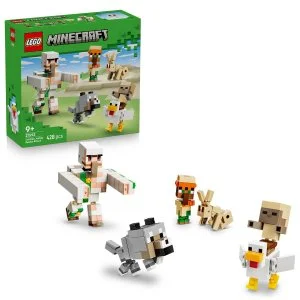 LEGO® Minecraft® 21592 Kokošji džokej in napad v puščavi