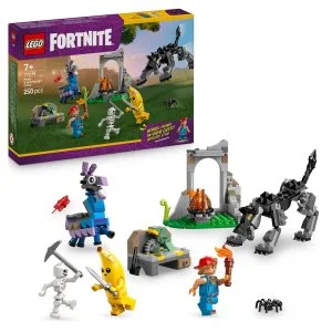 LEGO® Fortnite® 77075 Peely in Sparkplug in njuno taborišče