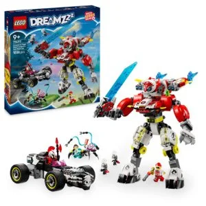 LEGO® DREAMZzz™ 71497 Cooperjev tigrov robot in Zerov hot rod
