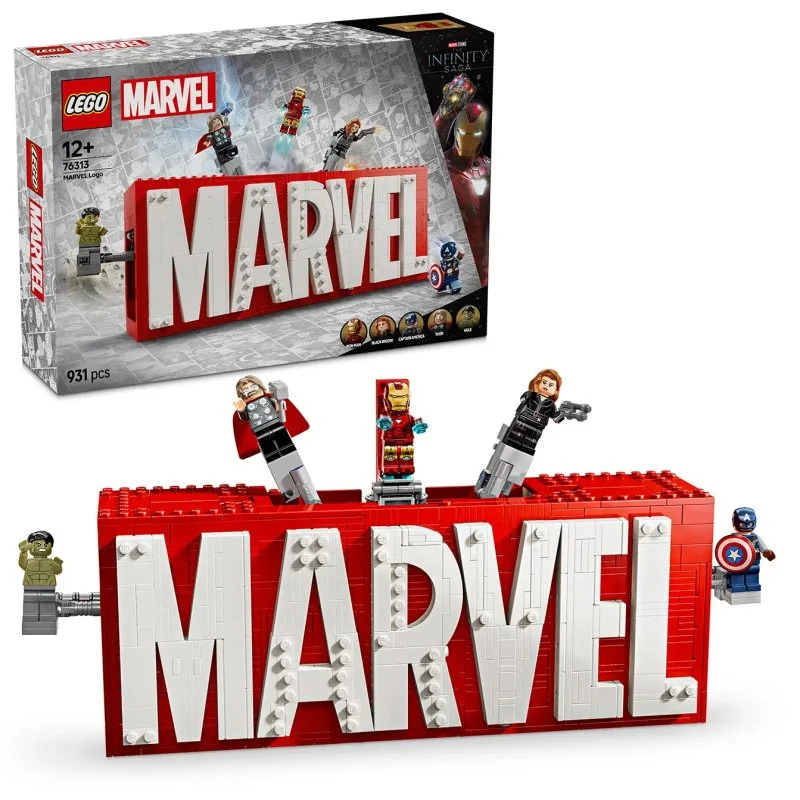 Marvel 76313 Logotip MARVEL in minifigurke