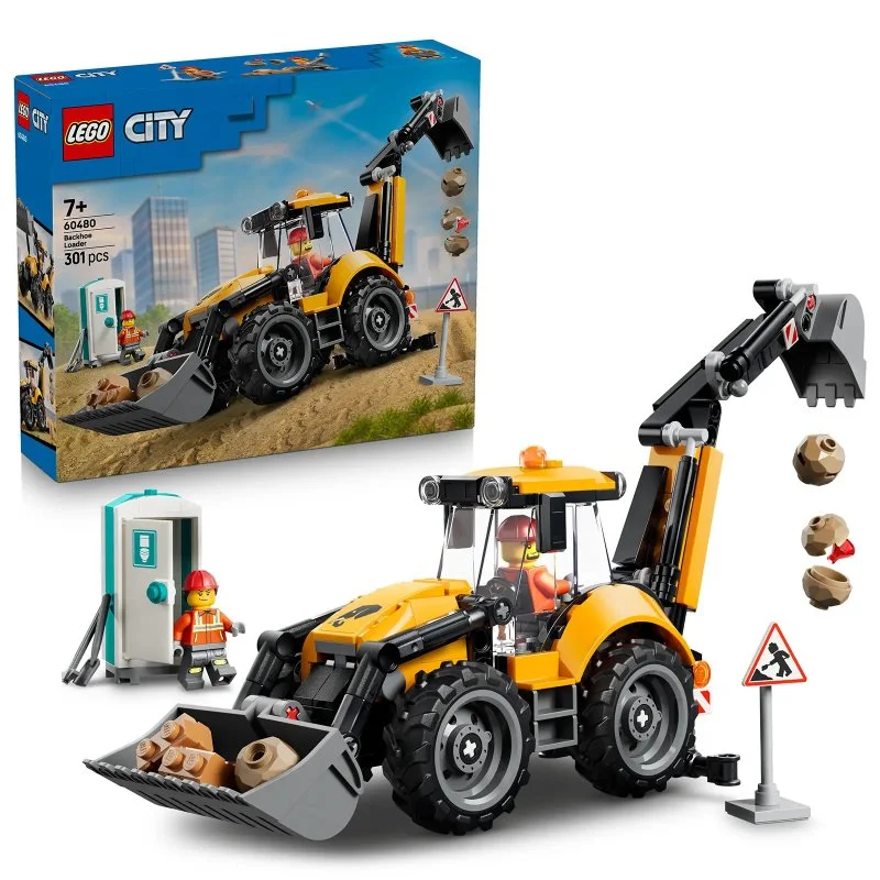 City 60480 Rumeni nakladalnik z bagrom