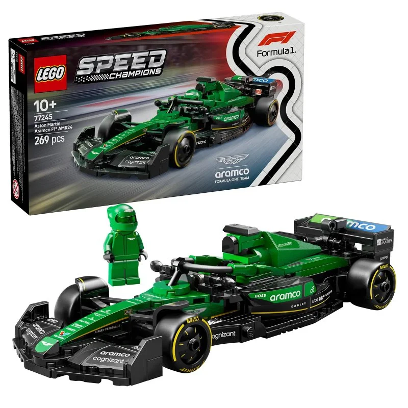 Speed Champions 77245 Dirkalni avto Aston Martin Aramco F1® AMR24