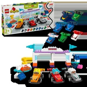 LEGO® DUPLO® 10445 Dirkalni avtomobili in dirkači ekipe F1®