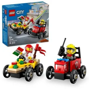 LEGO® City 60458 Dirkalni paket: Dostava pice vs. gasilski avto