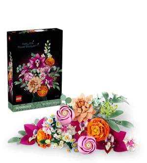 LEGO® Botanicals 10342 Čudovit šopek rožnatih cvetov