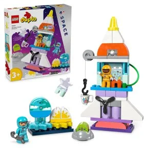 LEGO® DUPLO® 10422 Vesoljska pustolovščina z raketoplanom 3 v 1
