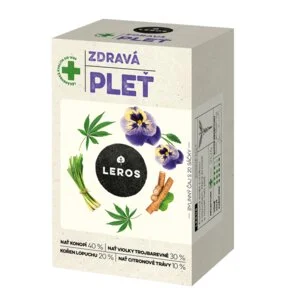LEROS Zeliščni čaj Zdrava koža – filter vrečke (20 x 1,5 g) – prečisti in poživi kožo