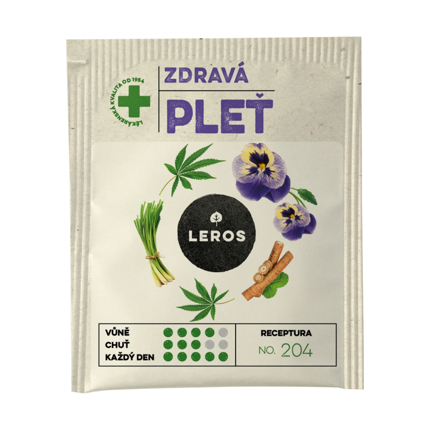 LEROS Zeliščni čaj Zdrava koža – filter vrečke (20 x 1,5 g) – prečisti in poživi kožo