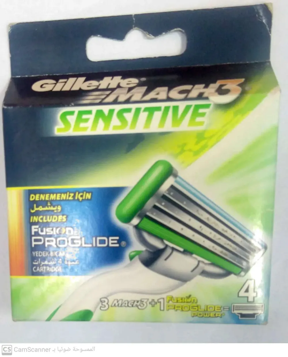 Mach3 Sensitive nadomestne britvice 4 kosi za moške