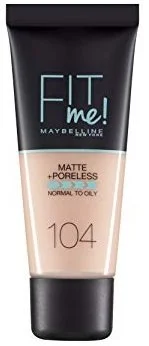 Maybelline Fit Me! Mat in brez por - 104 Soft Ivory