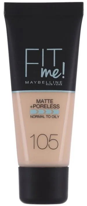 Maybelline Fit Me! Mat + brez por - 105 Natural Ivory