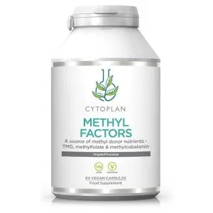Cytoplan METYL FACTORS - B1 betain B2 B6 folna kislina (L-metilfolat) vitamin B12 in cink, 60 kapsul