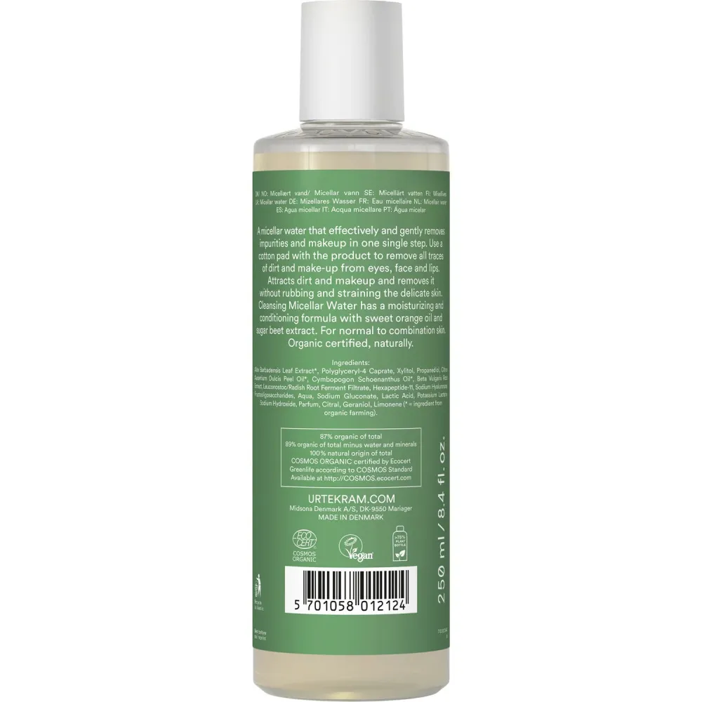 Urtekram Micelarna voda Lemongrass 250 ml BIO