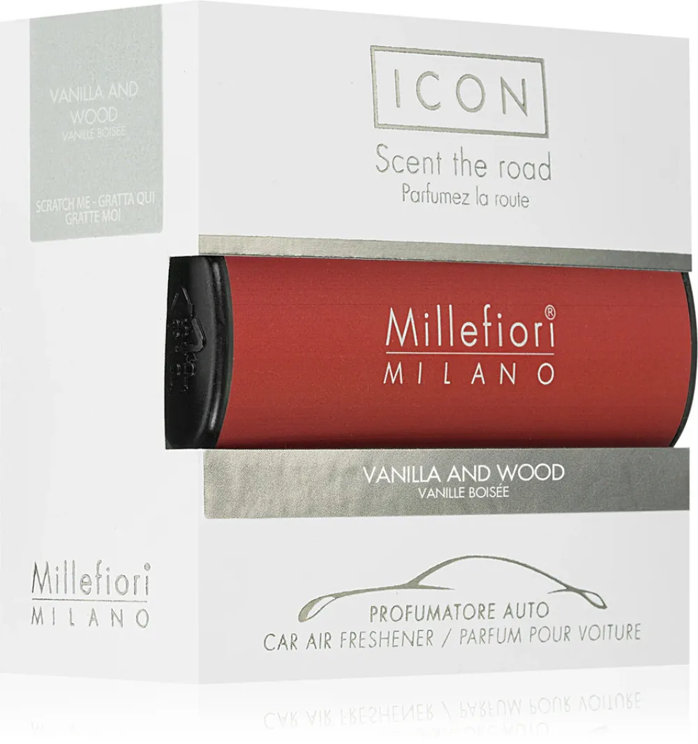 Icon Classic Vanilla and Wood dišava za avto Millefiori Icon Classic Vanilla and Wood vůně do auta
