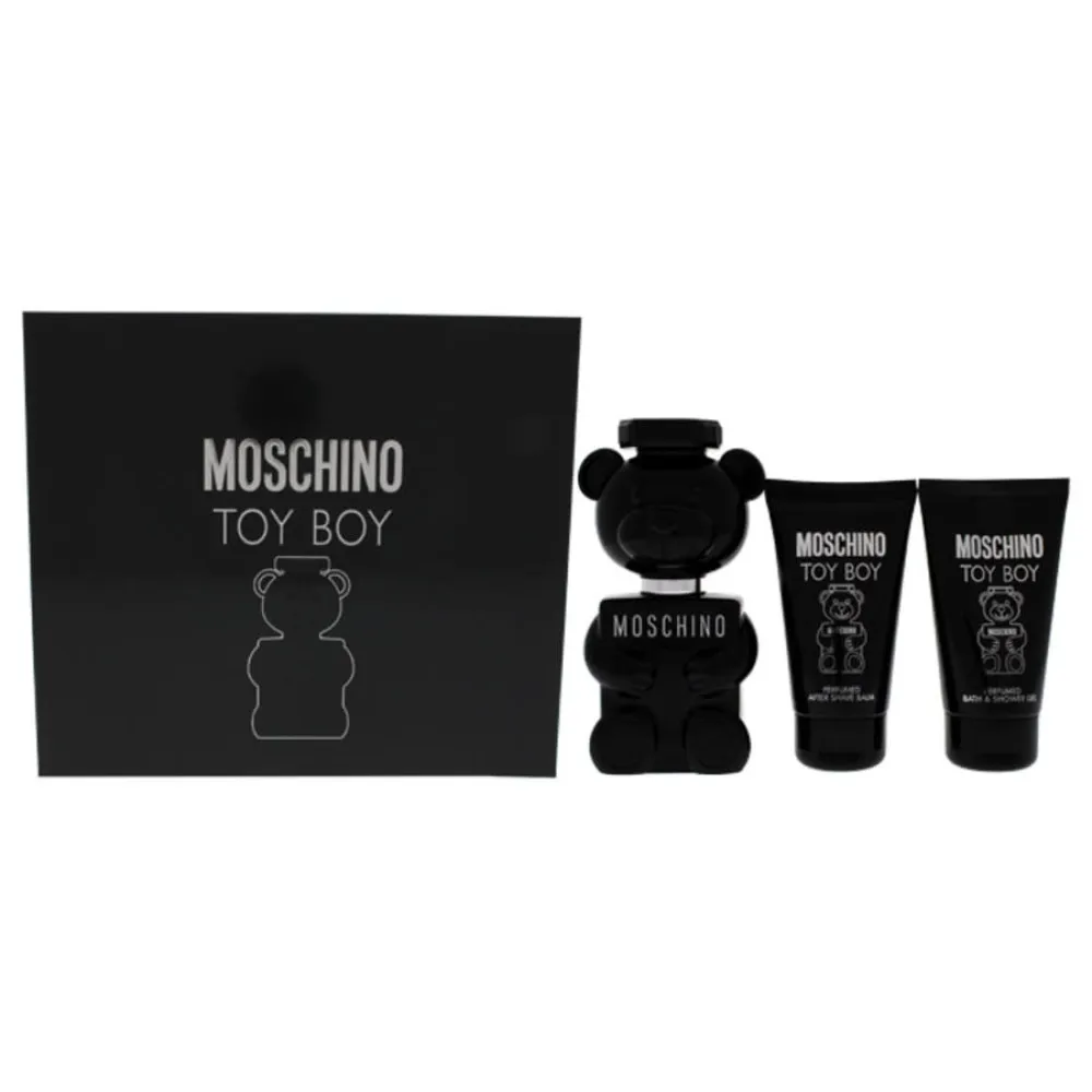 Toy Boy darilni set za moške parfumska voda 50 ml + gel za prhanje 50 ml + balzam po britju 50 ml 50 ml + sprchový gel 50 ml + balzám po holení 50 ml