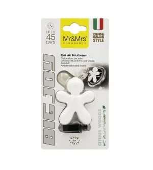 Mr&Mrs Fragrance Big Joy Citrus Woods dišava za avto bela
