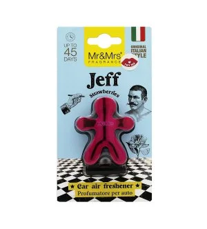 Mr&Mrs Fragrance Jeff Chrome Strawberries dišava za avto fuksija