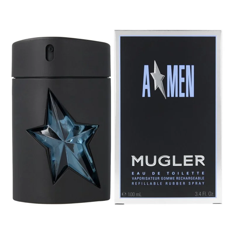 A*Men Rubber Flask ponovno polnljiva toaletna voda za moške 100 ml