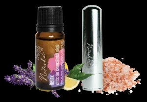Natasha Aroma komplet z inhalatorjem - Relax - pomirjujoča sivka in limona