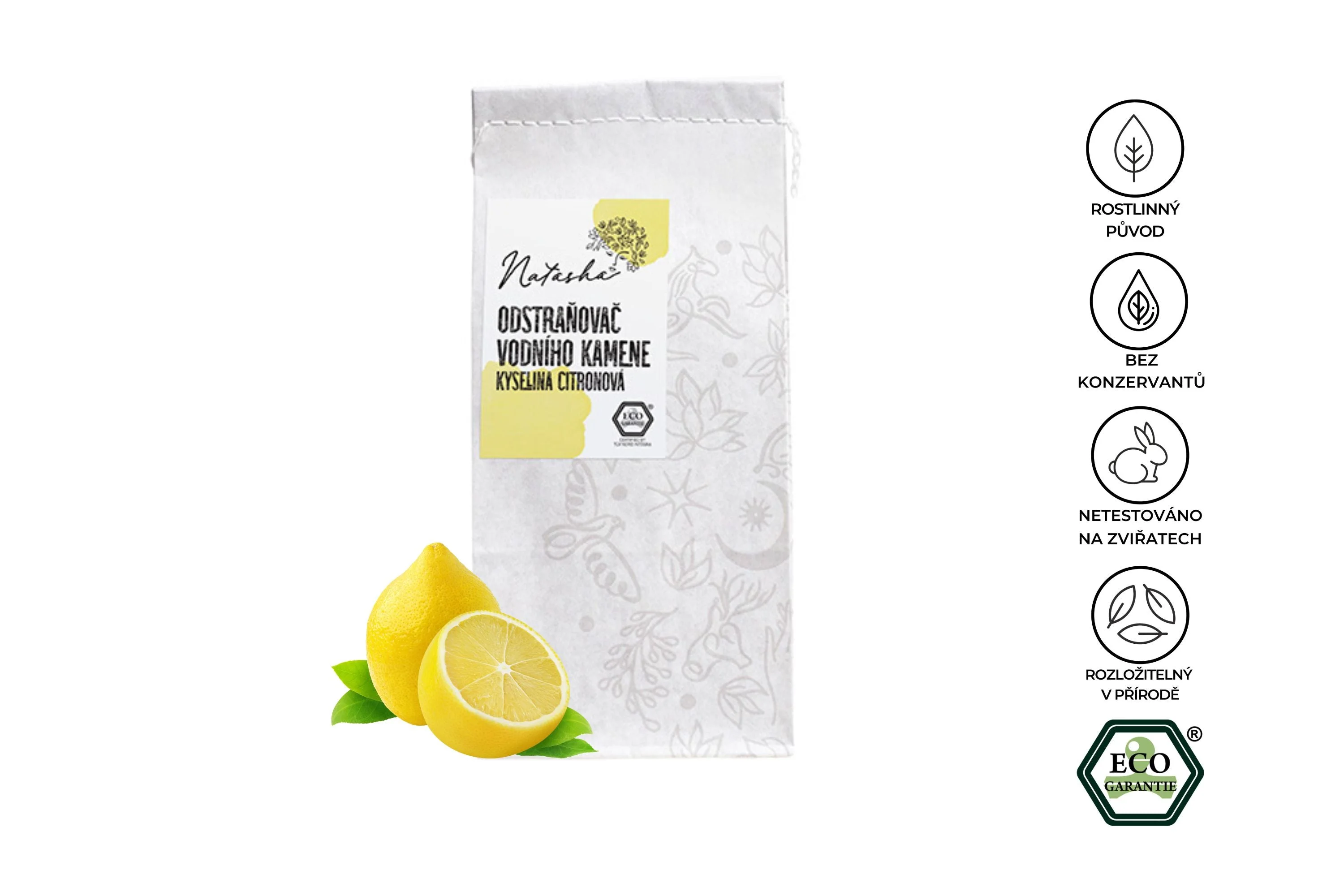 Natasha Odstranjevalec vodnega kamna - citronska kislina 5 kg - večnamenski pomočnik za gospodinjstvo