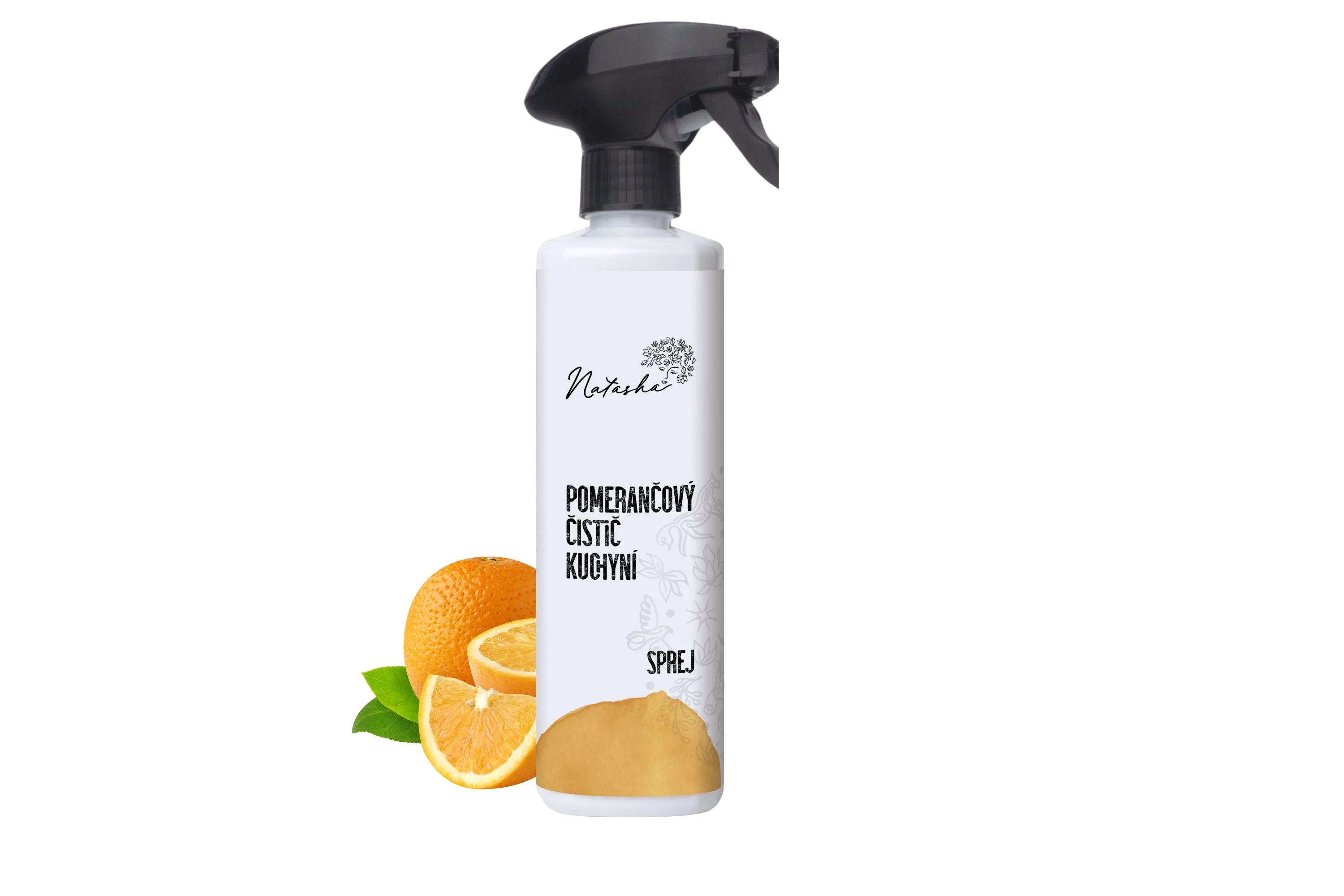 Natasha Pomarančni čistilec za kuhinje - pršilo (500 ml) - univerzalni razmaščevalec v pršilu