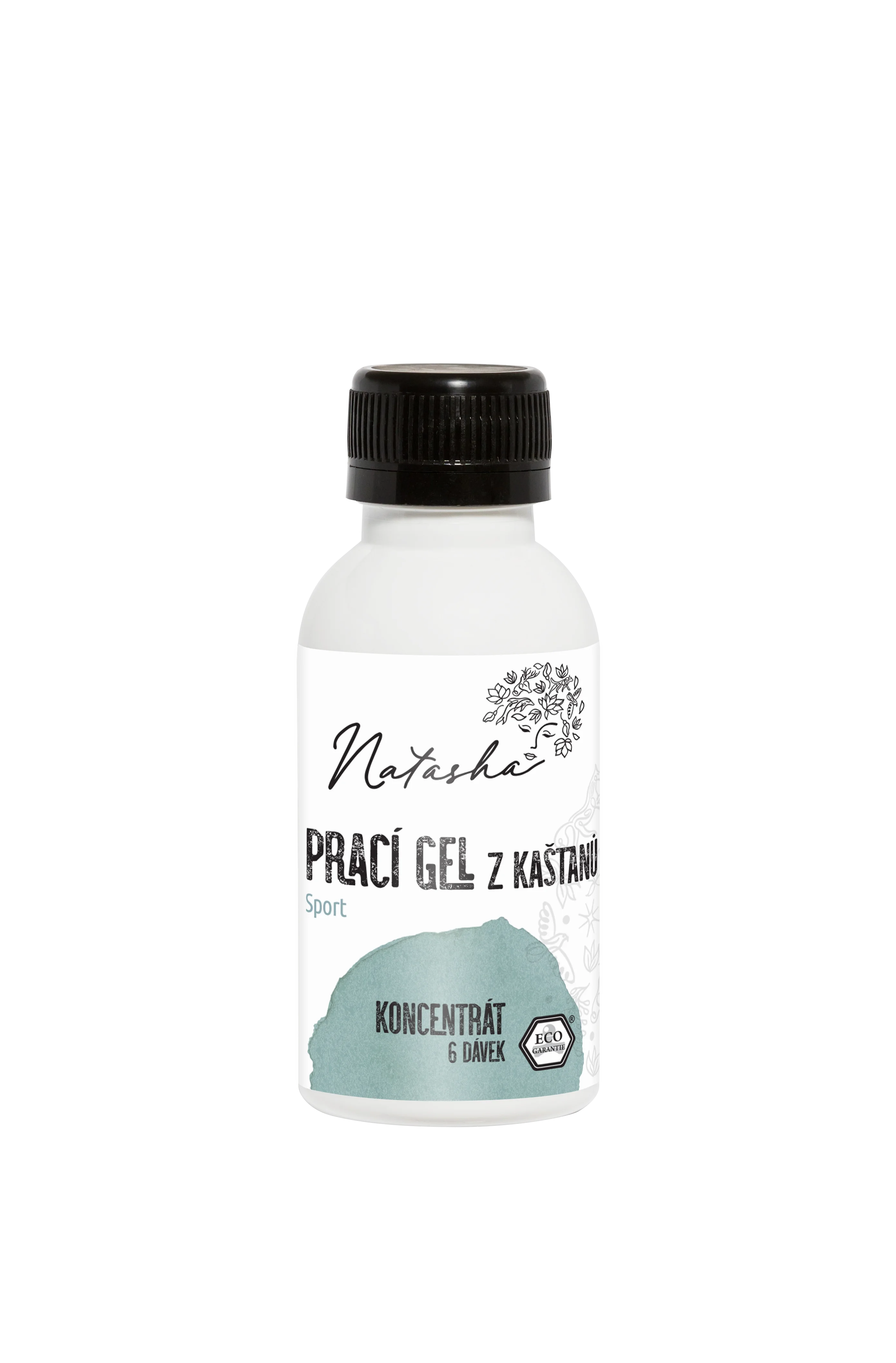 Natasha Pralni gel iz kostanja Sport - koncentrat 500 ml - 33 pralnih odmerkov v 500 ml