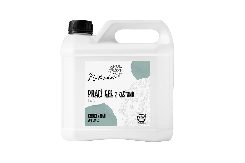 Natasha Pralni gel iz kostanja Sport - koncentrat 500 ml - 33 pralnih odmerkov v 500 ml