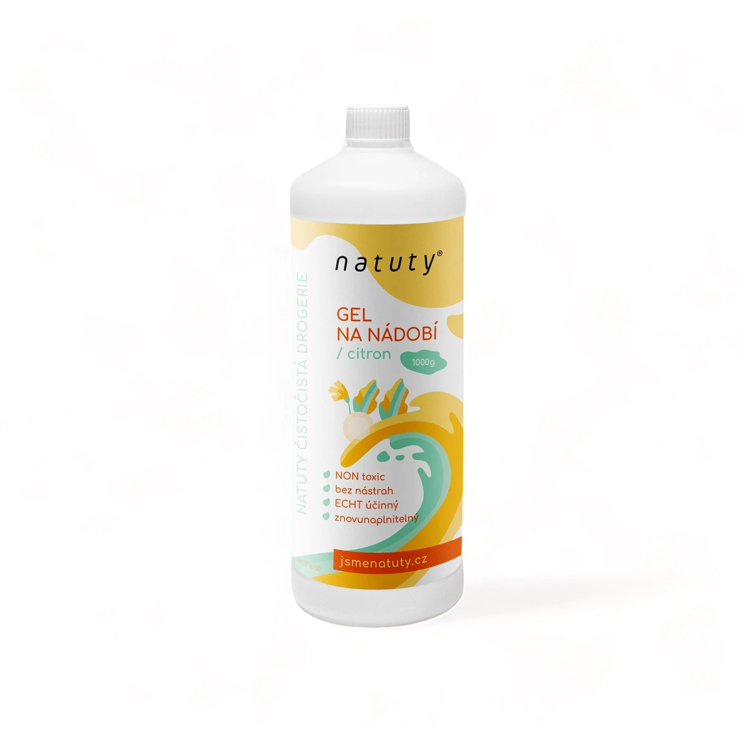 Natuty Gel za pomivanje posode z vonjem limone (1 l)