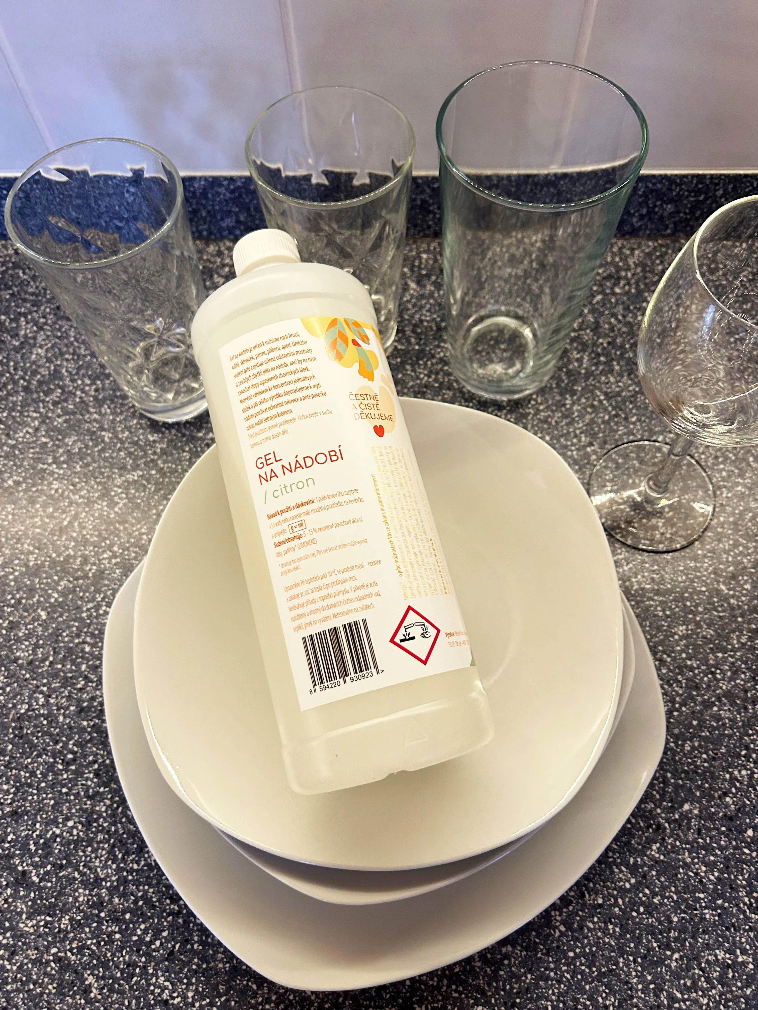 Natuty Gel za pomivanje posode z vonjem limone (1 l)