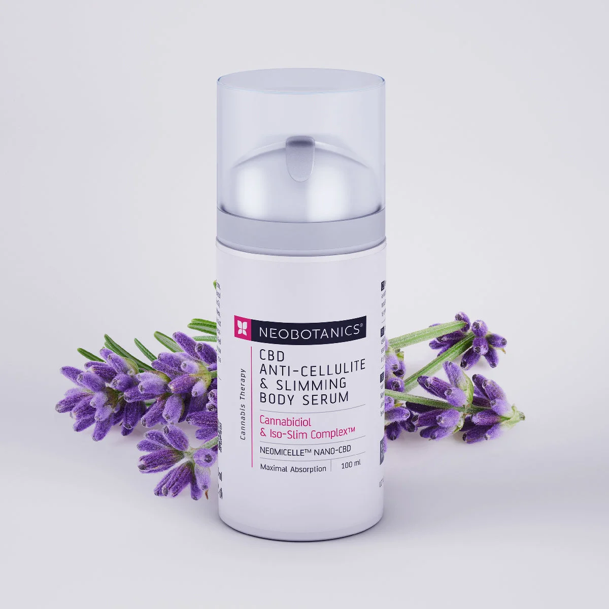 Neobotanics Anticelulitni in shujševalni gel s konopljo (100 ml) - za nego kože, nagnjene k celulitu