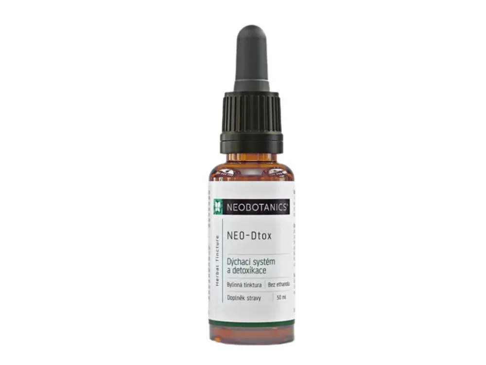 Neobotanics Neo-Dtox - tinktura brez alkohola (50 ml) - za težave z dihali