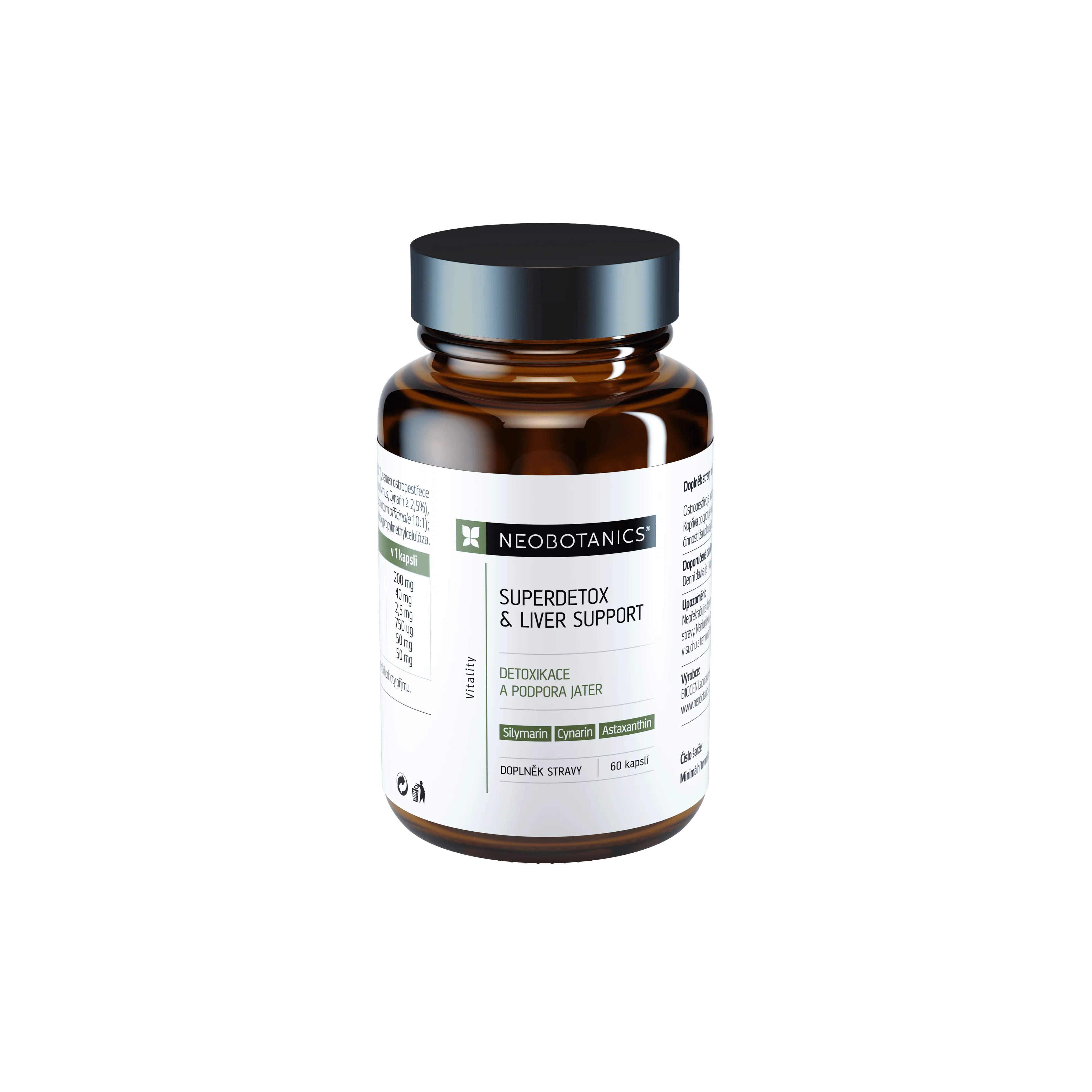 Neobotanics Superdetox & Liver Support (60 kapsul) - razstrupljanje in podpora jeter