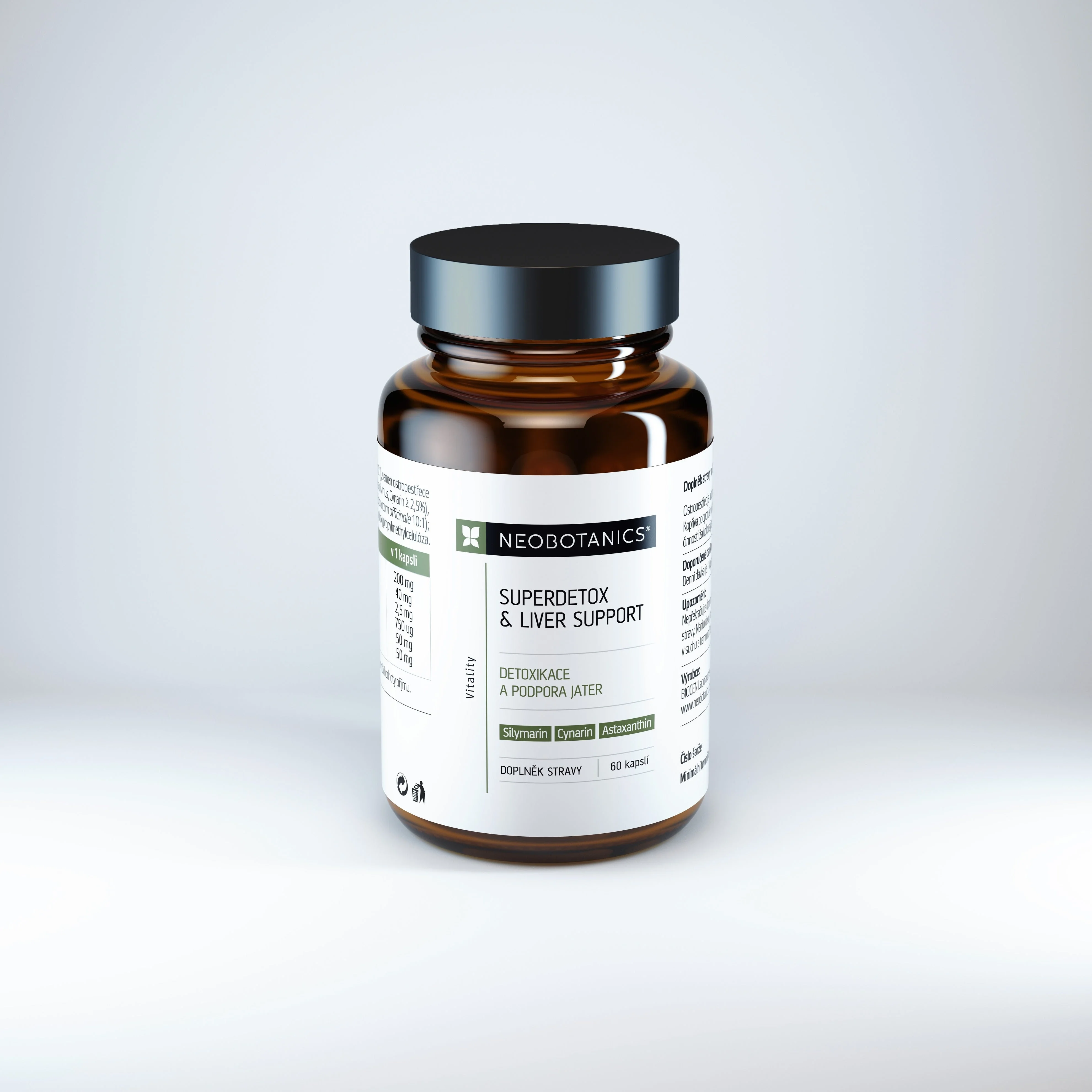 Neobotanics Superdetox & Liver Support (60 kapsul) - razstrupljanje in podpora jeter