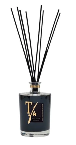 NERO DIVINO STICKS 500 ml dišava za dom - TFU (priloženih 10 črnih bambusovih palčk, 36 cm)