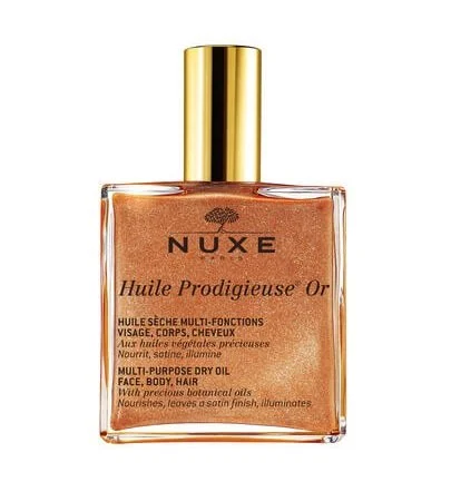 Nuxe Huile Prodigieuse Or večnamensko bleščeče suho olje za obraz, telo in lase