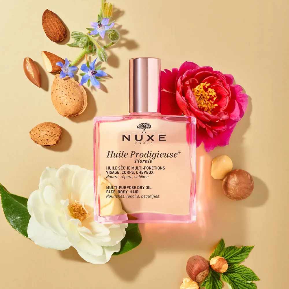 Huile Prodigieuse Florale večnamensko suho olje za obraz, telo in lase 100 ml