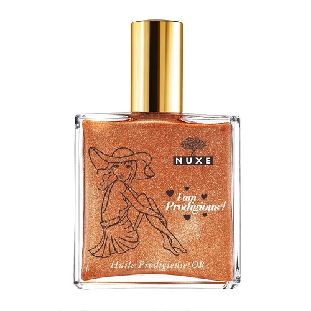 Huile Prodigieuse Or večnamensko bleščeče suho olje za obraz, telo in lase 100 ml