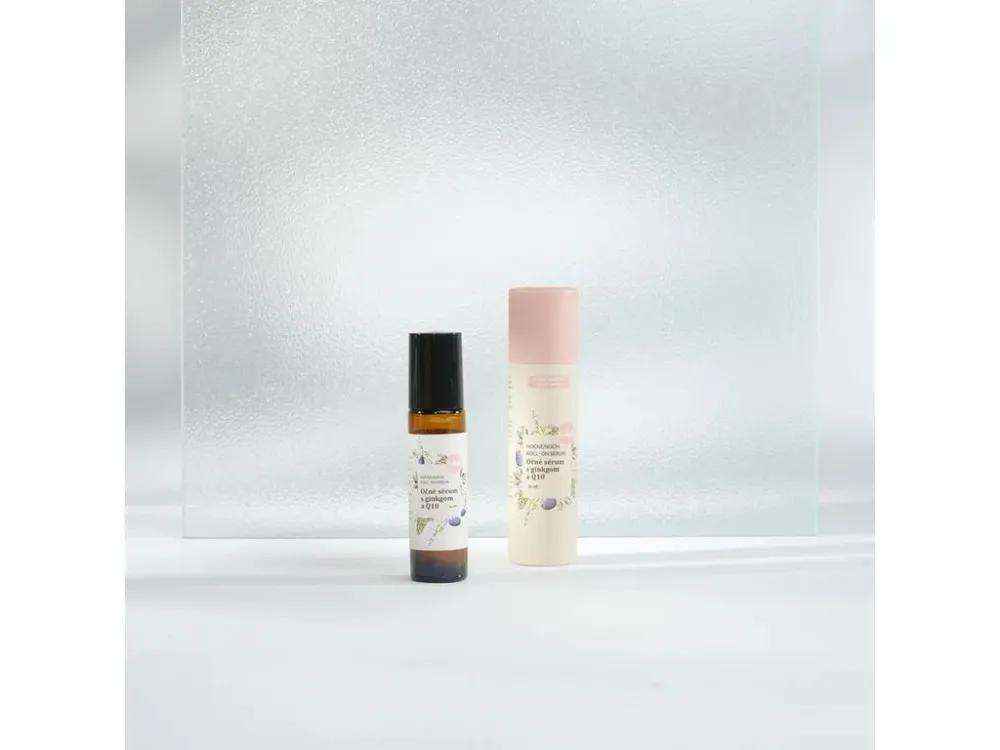Kvitok Serum za oči z ginko in Q10 - nočni 10 ml Roll-on