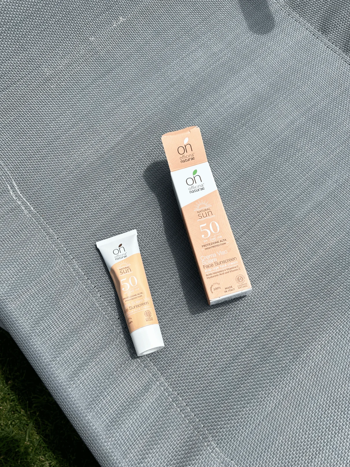 Officina Naturae Krema za sončenje za obraz SPF 50 - učvrstitvena (30 ml) - za vse tipe kože