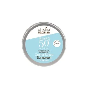 Officina Naturae Sončna krema za otroke in občutljivo kožo SPF 50 v pločevinasti dozi (75 ml) - brez dišav