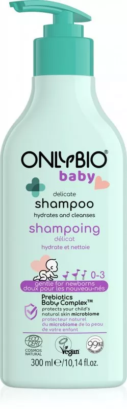OnlyBio Nežen šampon za dojenčke (300 ml) - primeren od rojstva