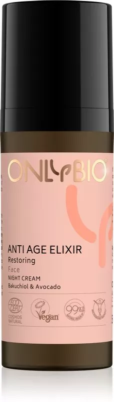 OnlyBio Obnovitvena nočna krema Anti Age Elixir (50 ml)