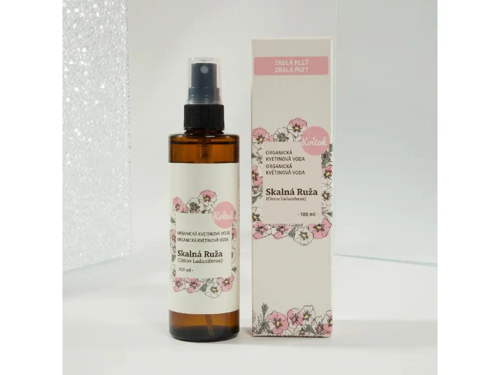 Kvitok Organska cvetlična voda - vrtnica (30ml)