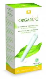 Organyc Tamponi z aplikatorjem navadni (16 kosov) - 100 % bio bombaž, 2 kapljici