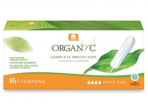 Organyc Tamponi Super Plus (16 kosov) - 100 % organski bombaž, 4 kapljice