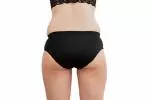 Pinke Welle Menstrualne spodnjice Black Bikini - srednje črne - htr. in lahka menstruacija (L)