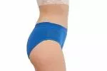 Pinke Welle Menstrualne spodnjice Bikini Blue - srednje modre - htr. in lahka menstruacija (L)