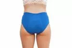Pinke Welle Menstrualne spodnjice Bikini Blue - srednje modre - htr. in lahka menstruacija (L)
