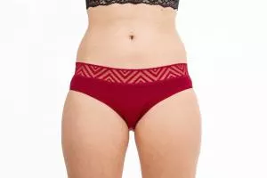 Pinke Welle Menstrualne spodnjice Sea Red - močna menstruacija (XL)