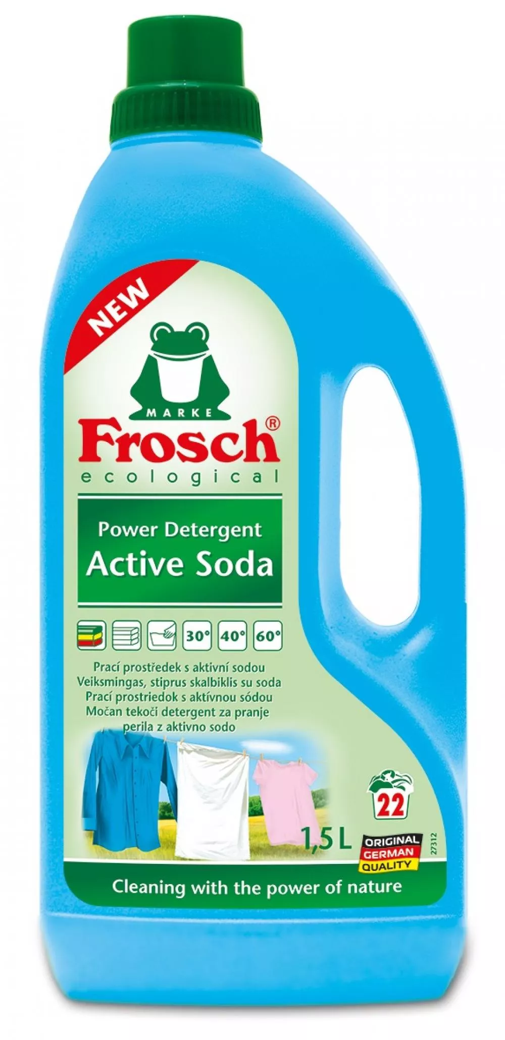 Frosch Detergent z aktivno sodo (ECO, 1500ml)